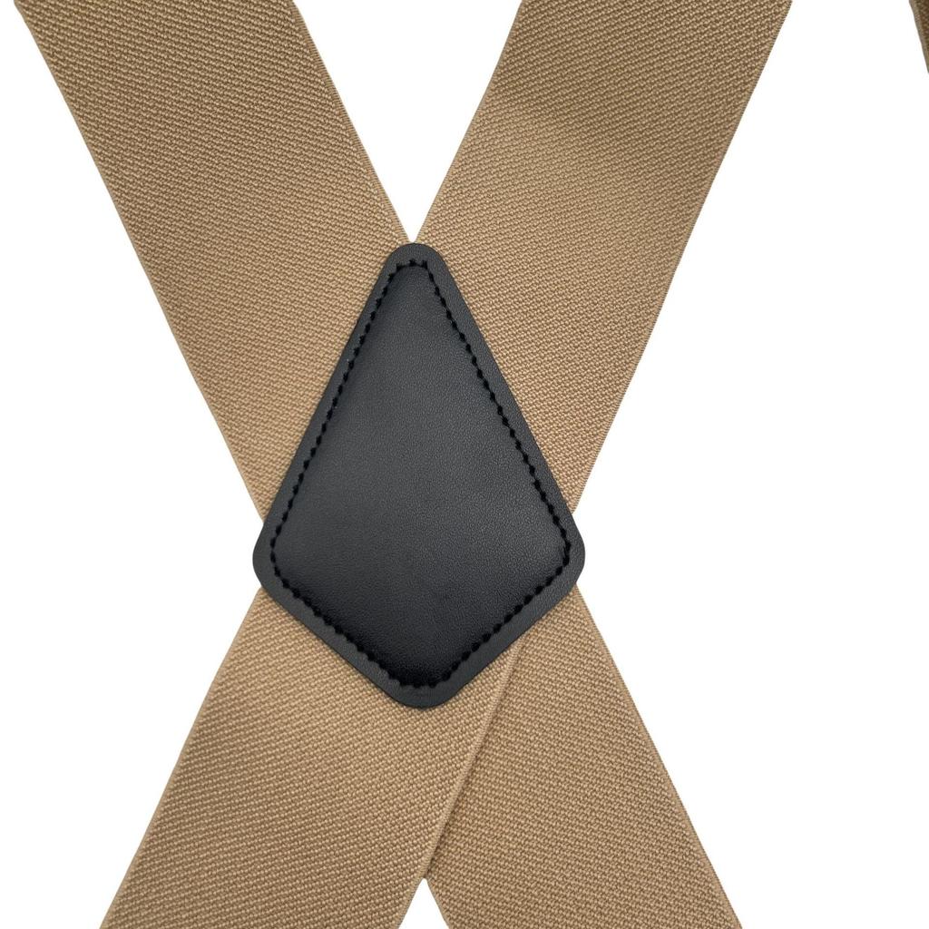Pánske klipy na traky typu X 5 cm - Elastické traky na nohavice k obleku