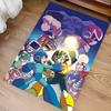 1pc Cartoon Rockman Game Megaman1 Print Area Rug - Soft, Washable Non-Slip Indoor Mat for Office Chairs, Living Room, Home Office Decorative Rug