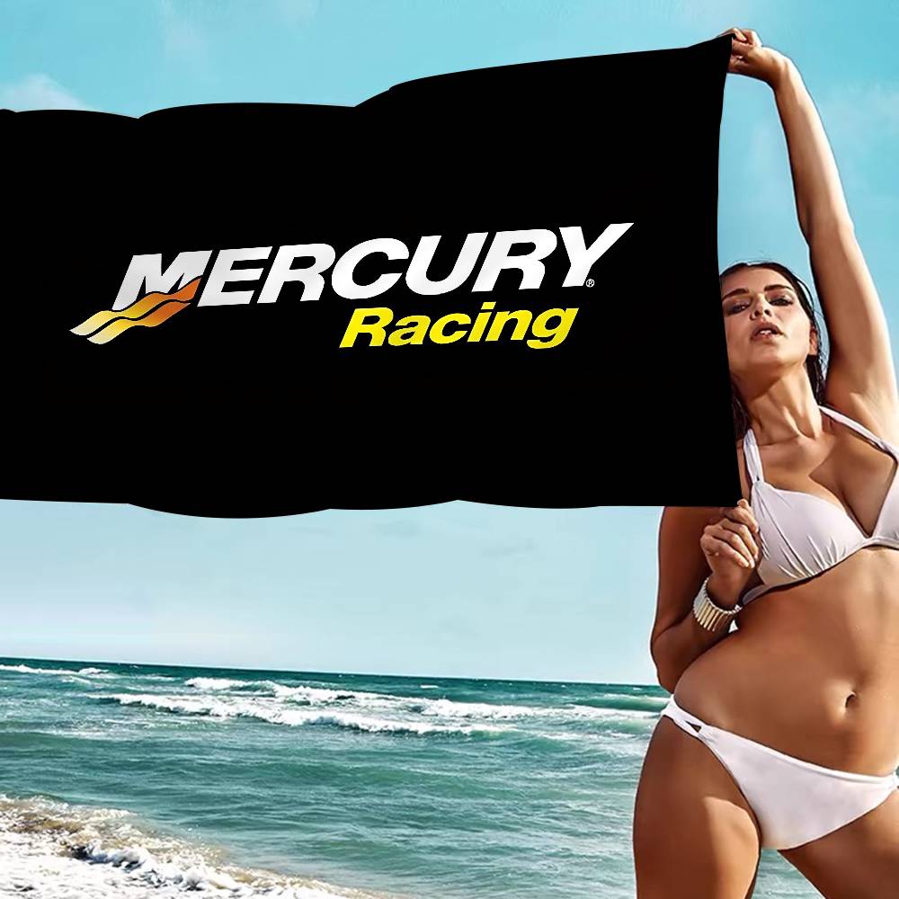 Mercury Racing Car Microfiber Beach Towel Absorbent Quick Dry Soft Yoga Swimming Resort Mountain Climbing Towel