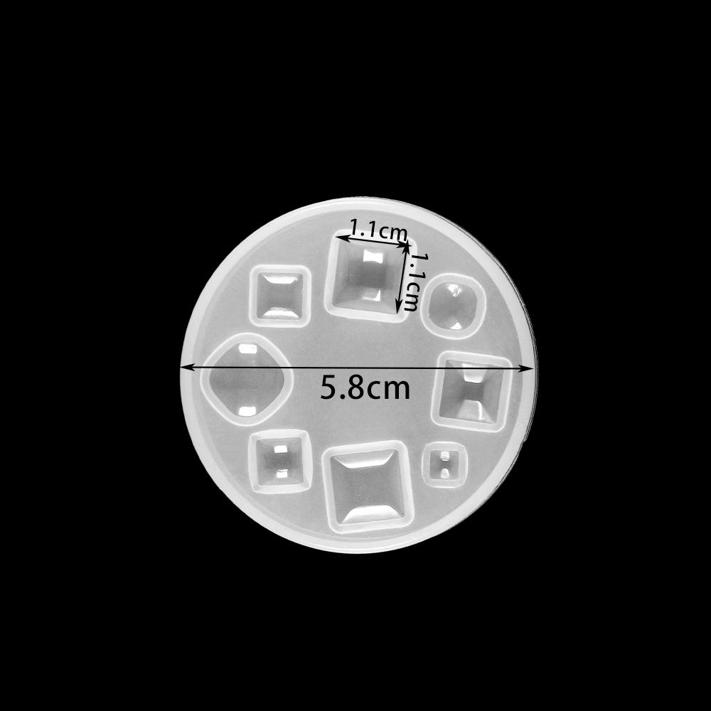 1 Stück Silikonform Halbkugel Oblate Cabochon Anhänger Harz Silikonform Handgefertigtes Werkzeug Epoxidharz Formen Schmuckherstellung