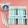 10pcs Macaron soft bristle toothbrush