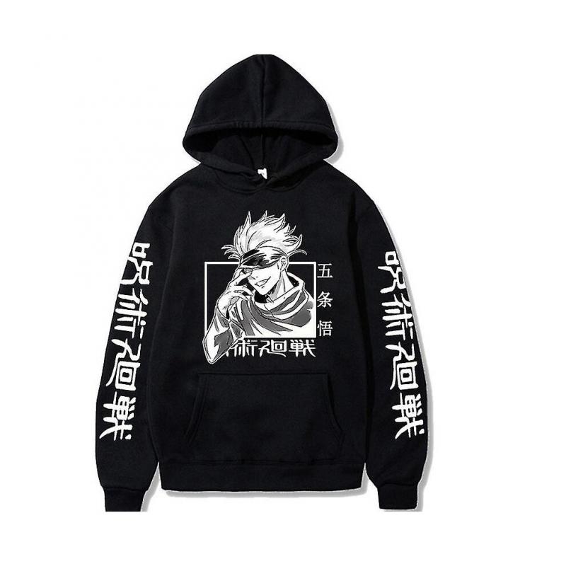 Jujutsu Kaisen Hoodie Hip Hop Anime Pullovers Tops Gojo Satoru Print Sweatshirts