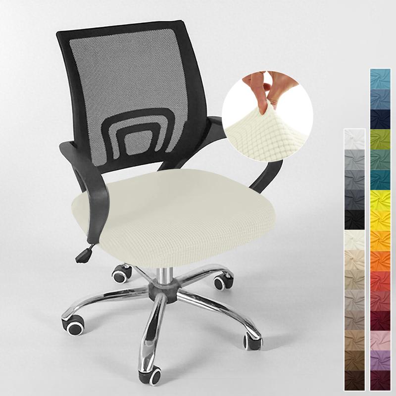 Cover For Computer Chair With Armrests Knitted Jacquard Cover For Swivel Office Chair Jacquard Seat Cover Computer Chairs