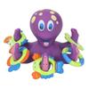 Octopus Bath Toy Detachable Educational Interactive Floating Baby Octopus Toy with 5 Rings for