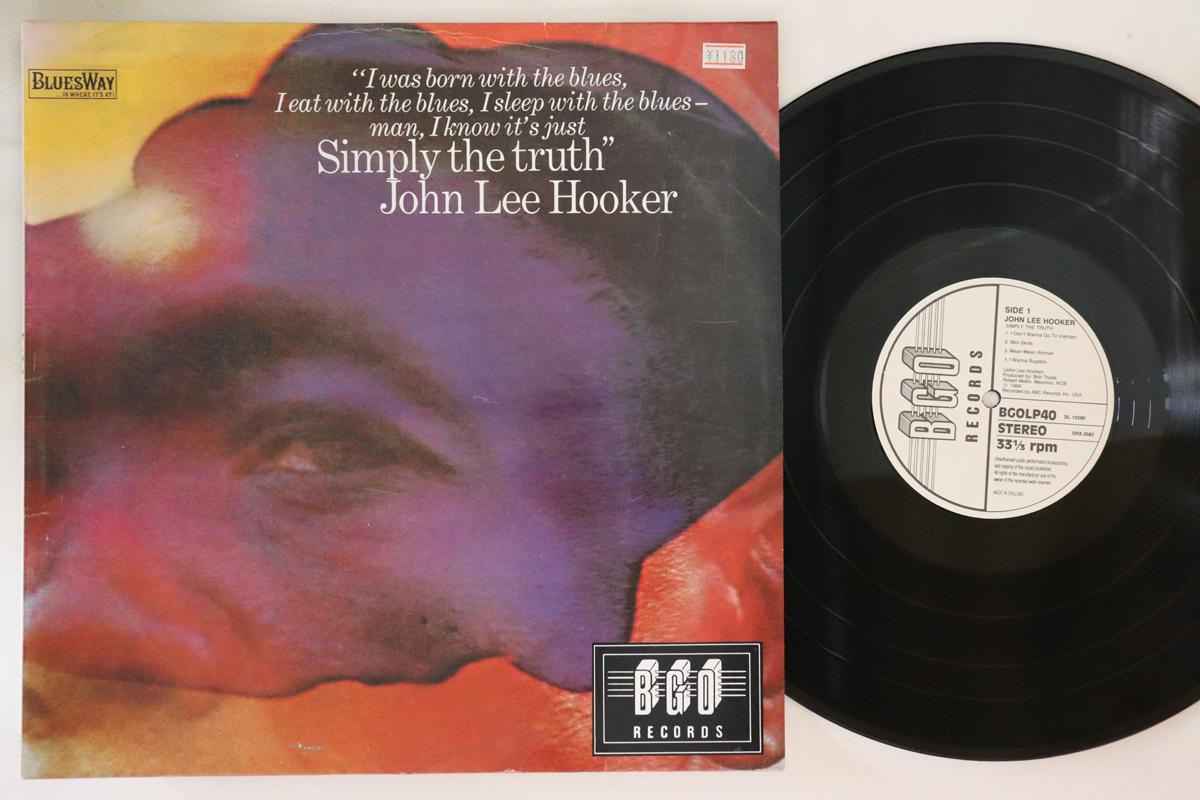 

LP Record JOHN LEE HOOKER - Simply The Truth BGOLP40 BGO 1991 UK Blues Used