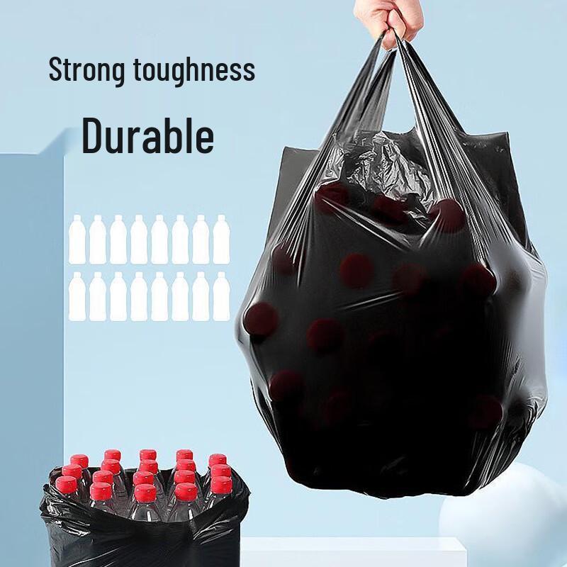 USAN HOME Black Vest-Style Household Trash Bags