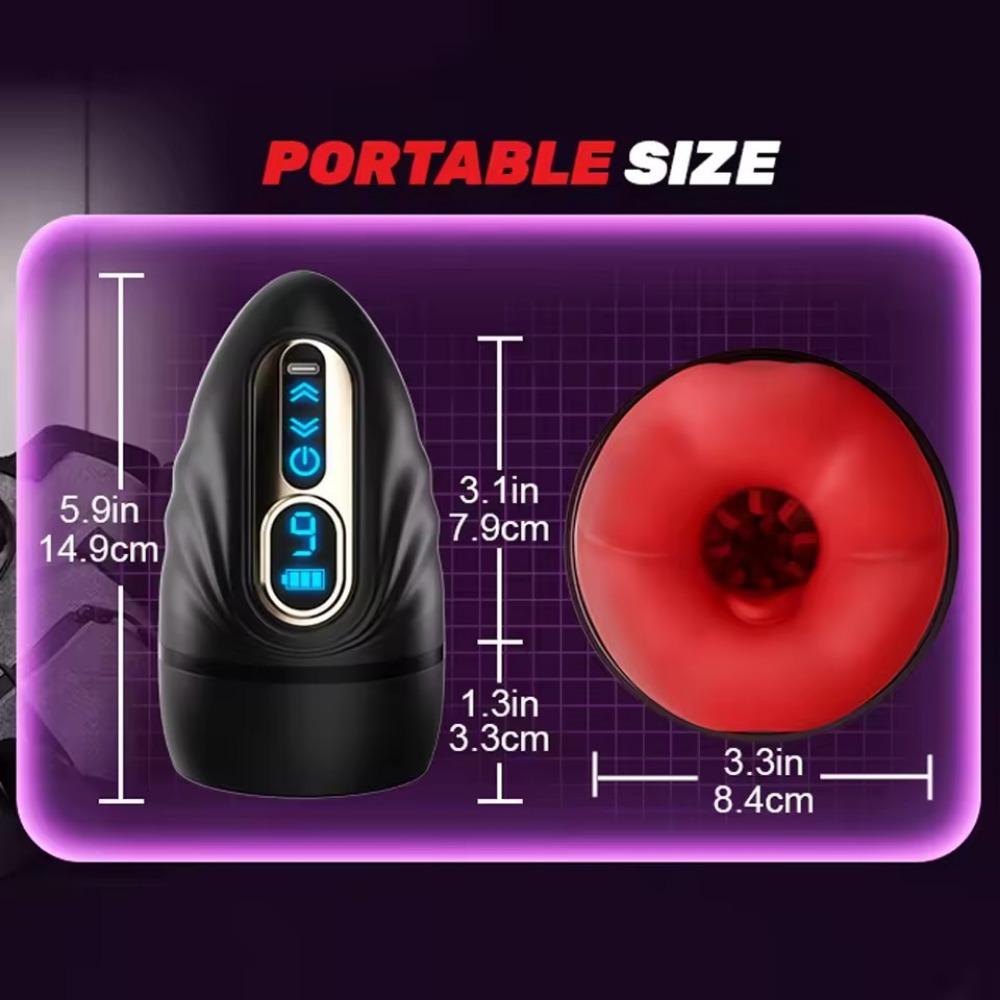Male Masturbator Vibrator for Men Penis Exerciser Sucking Oral Masturbator Adult Intimate Toy Blowjob Machine Masturbation