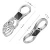 Idakekiy Key Chain Quick Release Spring with 4 Key Rings