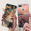 Clear For Oppo A12 CPH2077 CPH2083 Cover For Oppo A12 Case Luxury Butterfly Love Fashion Flowers Cool Lion Cute Painted