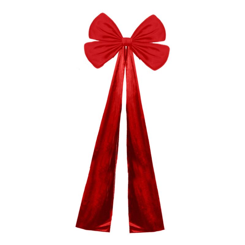 Christmas Tree Topper Bow Decor Christmas Giant Bow with Long Streamers