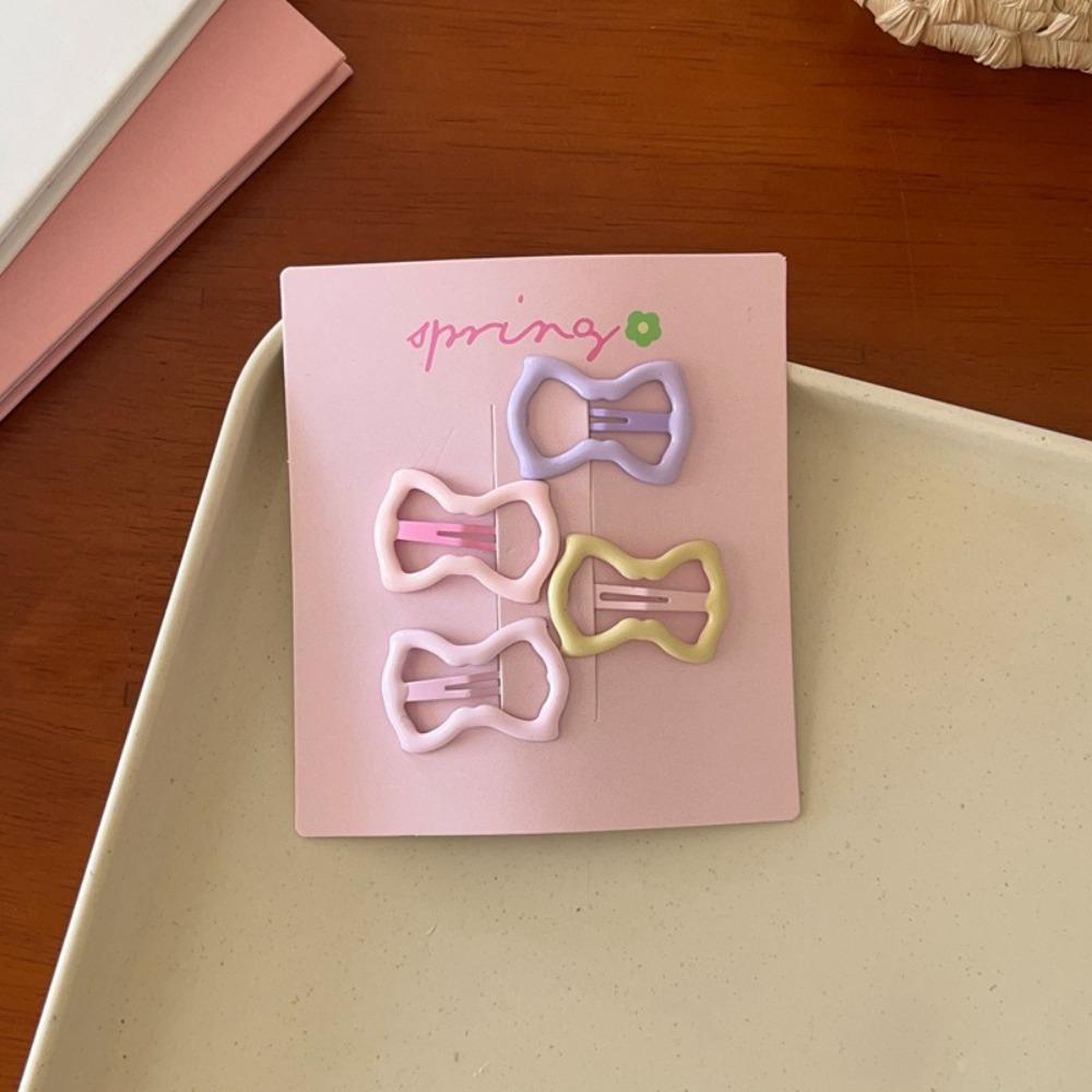 4ks/sada Barevné sponky do vlasů Geometrické sponky Ozdoby do vlasů Vlasové doplňky