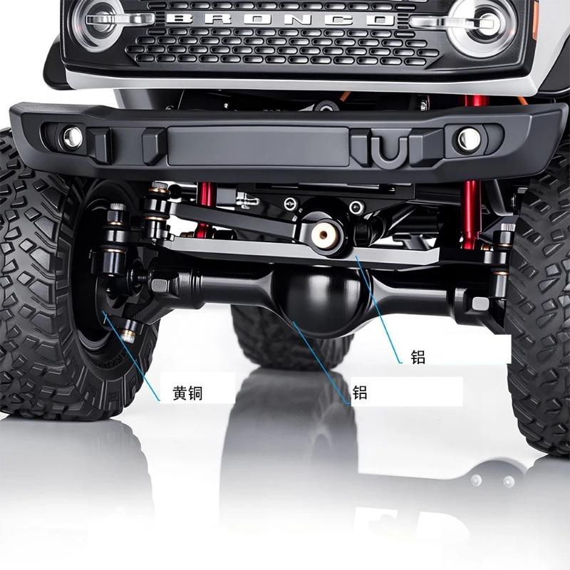 1/24 RC Crawler Special Planetary Front Rear Axle 52° Brass Steering Knuckle for Axial SCX24 C10 JLU Parts
