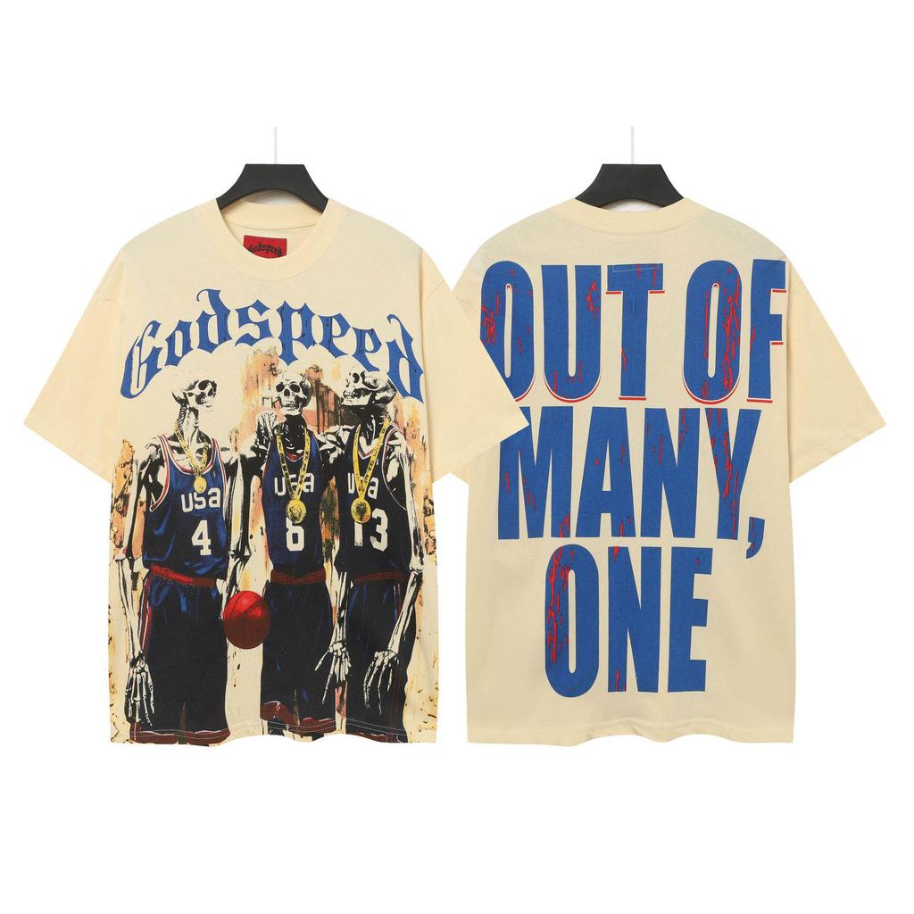 Vintage Skull Rock Band Short-Sleeve Casual Loose T-Shirt for Couples