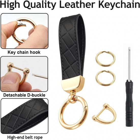 Montague Key Fob Cover for KIA with Leather Keychain, Premium TPU Key Case Shell for Kia Telluride, Sorento, K5 GT-Line Remote Smart Key Fob