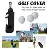 Golfballoppbevaringsveske med T-holder Nøkkelring med stor kapasitet Belteklipsdesign Bærbar golfballbæreveske
