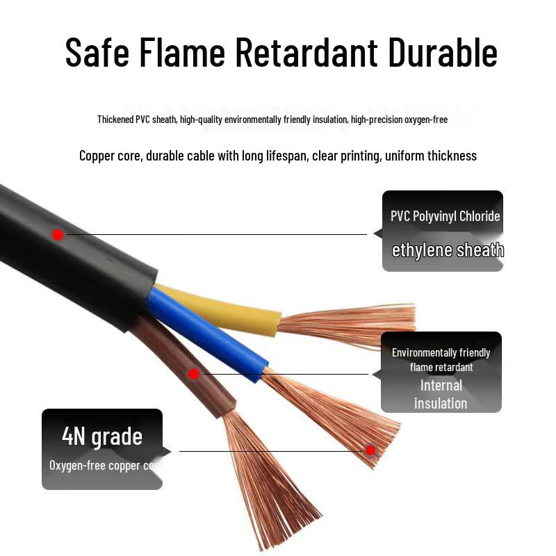Zheng Qixing RVV PVC Sheathed Copper Electrical Wire