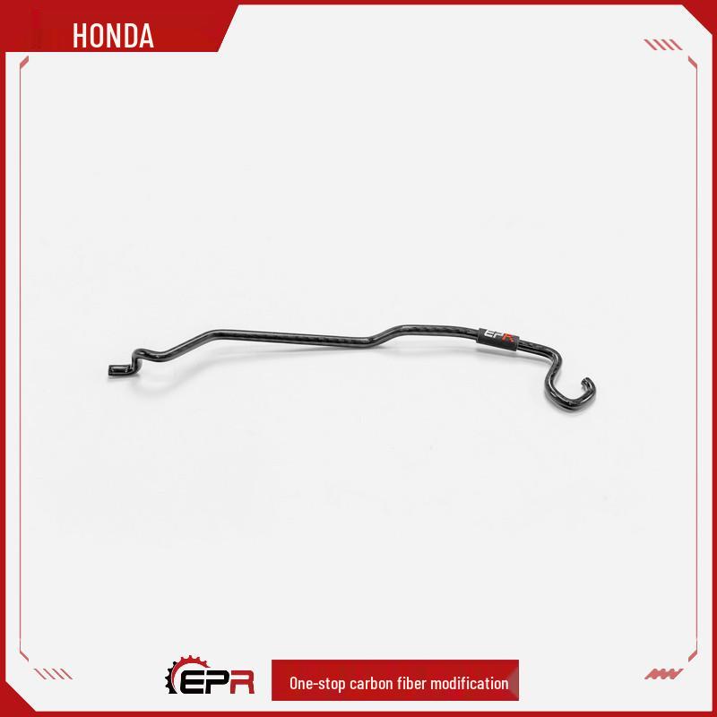 Dry Carbon Fiber Hood Prop Rod for Honda Civic EG 92-95 EPR style with Flyang pattern