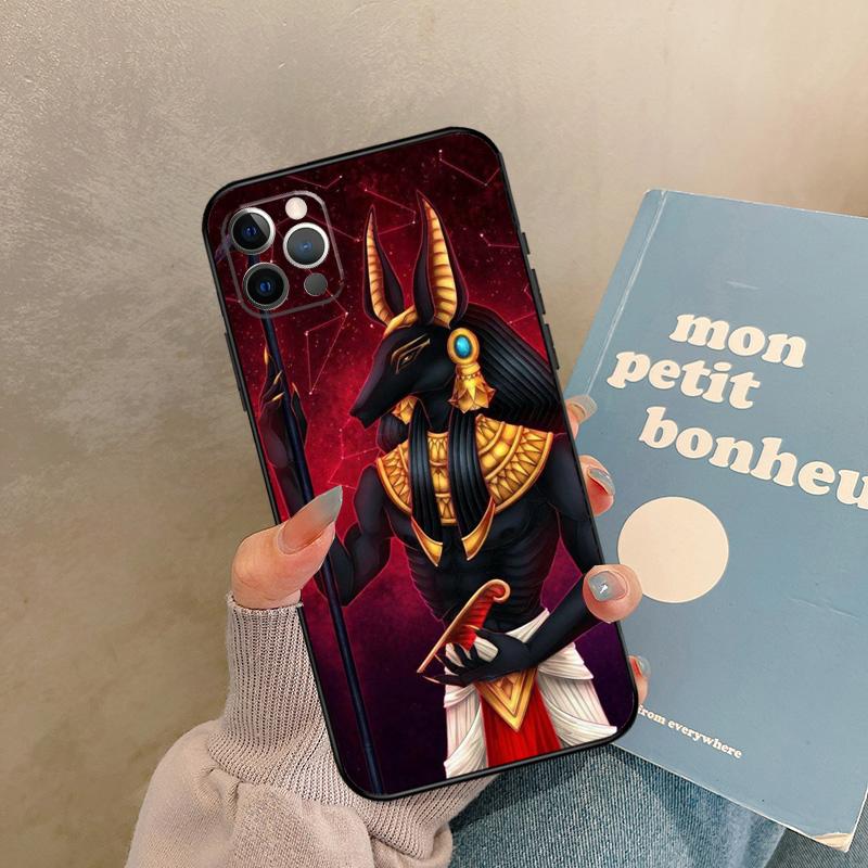 Anubis Egyptian God Case For iPhone 17 Air 16 15 14 13 11 12 Pro Max 13 Mini XR 15 16 Plus 16e Back Cover Shell