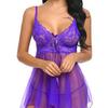 European & American Sheer Lace Lingerie Nightgown