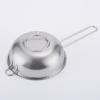 Stainless Steel Single Handle Fine Mesh Rice and Vegetable Washing Sieve Basket