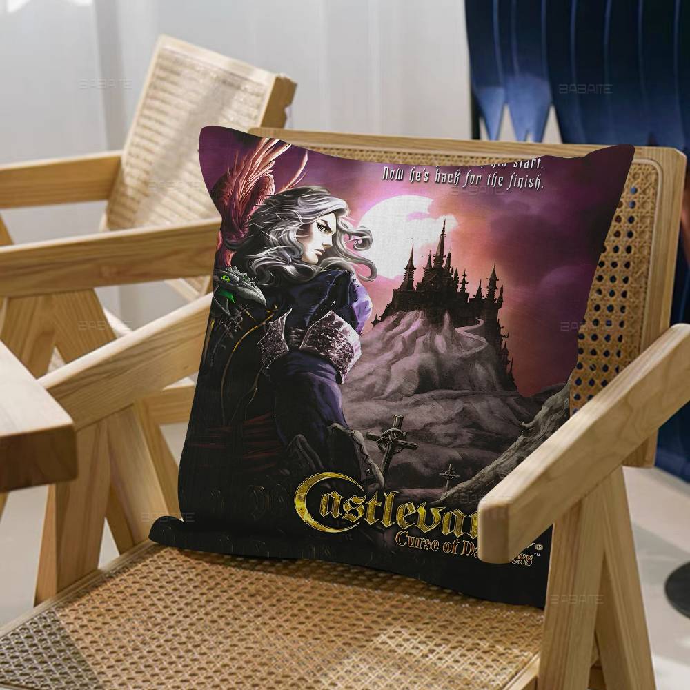 Anime Game C-Castlevania Maple Design Cushion Cover Happy Autumn Harvest decor Holiday Decorati Pillow Cover