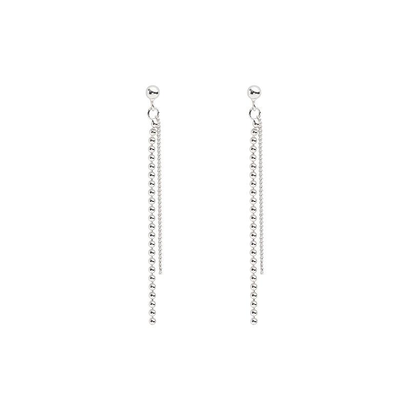 

Новые серьги-цепочки для женщин в стиле Ins, минималистичный дизайн, темпераментные длинные серьги-гвоздики, модные универсальные серьги-цепочки с бахромой