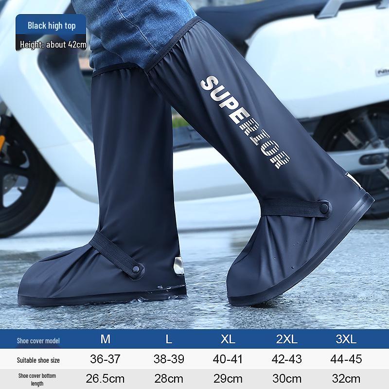 Waterproof High Tube PVC Rain Boot Covers