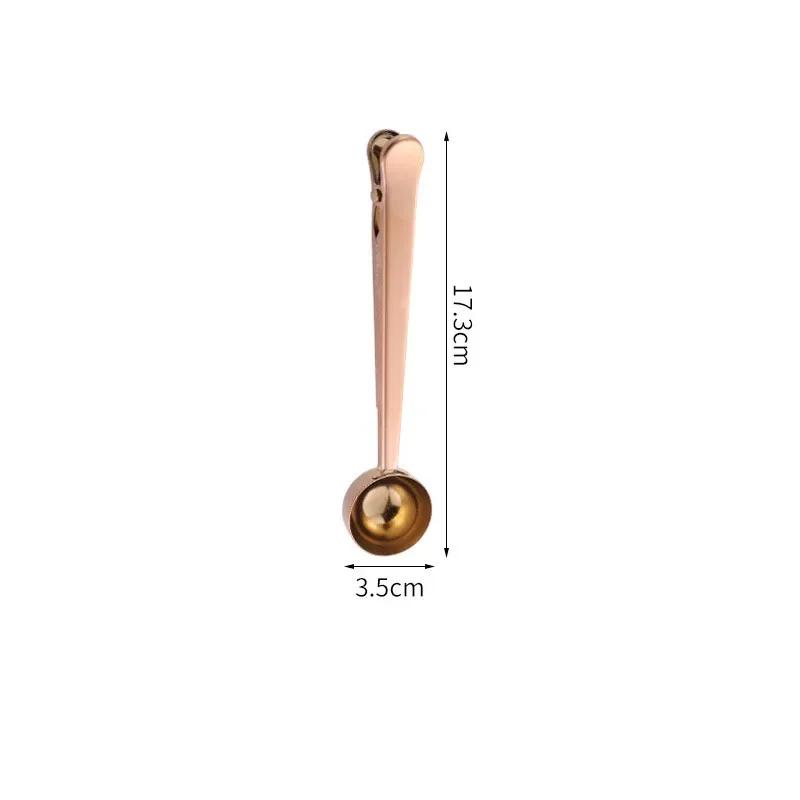Coffee Spoon Clamp Stainless Steel Drinkware Sealing Clamp 2 In 1 Milk Powder Clamp Food Kitchen Accessories