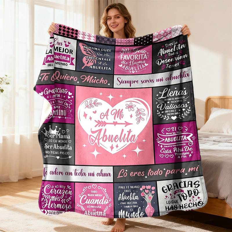 Southwestern Aztec Geometric Pattern Throw Blanket - Tribal Boho-Themed Soft Blanket for Rustic Cozy Decor 75cm x 90cm