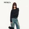 MO&Co. Faux Two-Piece Rhinestone Sweater