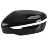 1 Pair Side Door Wing Rearview Mirror Cover Trim Cap Gloss Black ABS Fit for Nissan Navara NP300 D23 2014-2017 2018