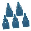 5 Packs Three Holes Plastic 1/4 Blower Jet Washer Spray Nozzles Blue 46mm
