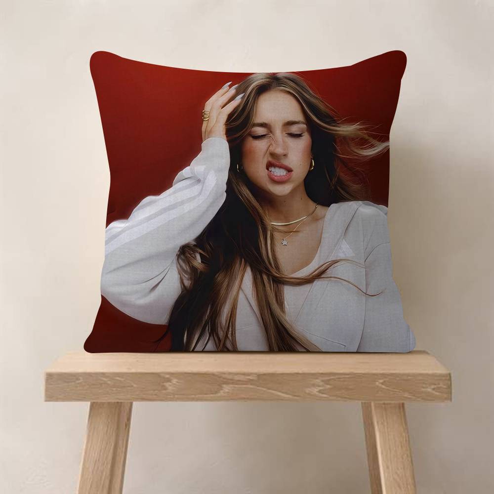 

Tate MMcRae Singer Singer Personalized Pillow Dust Cover Bedroom Kids Party Decoration Pillowcase Birthday Children Gift 30x30 cm
