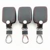3/4 Buttons Leather Car Remote  Key Case Cover For Ford Focus Complete Escape Explorer Mustang Thunderbird Lincoln Transit Town