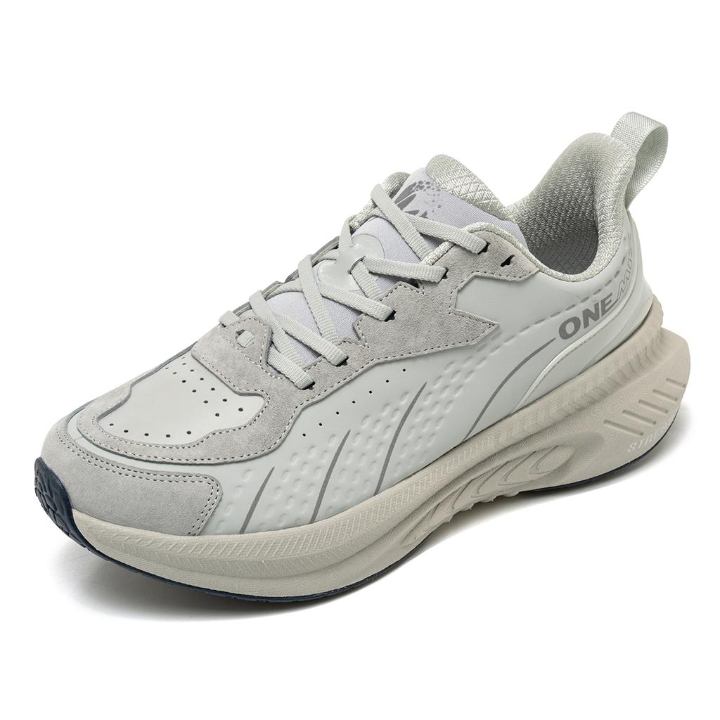Onemix Winter Training Running Shoes For Men Sport Shoes Leather Warm Wear-Resistant Female Jogging Shoes Walking Sneakers