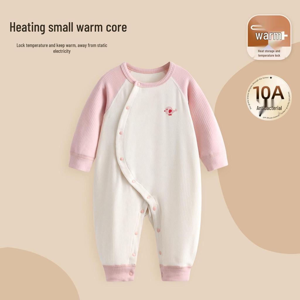 Baby Weicher Samt Langarm Strampler - Neugeborene Frühling/Herbst Warmer Schlafanzug