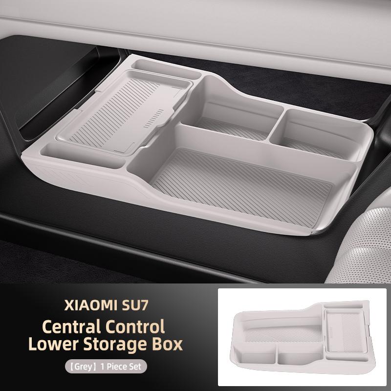 For Xiaomi SU7 YU7 2024 2025 2026 Storage Box Center Armrest Hidden Box Cup Holder Organizer Interior Accessories