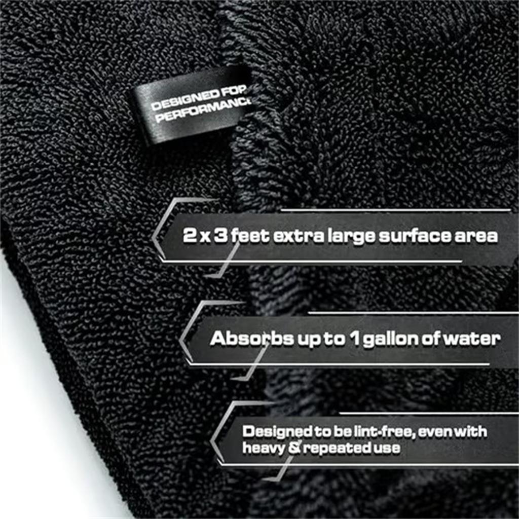 1 Rated Car Drying Towel For Car Detailing Streak Free, XL 1300 GSM Premium Ultra Soft Microfiber, Twisted-Loop Microfiber Towels For C