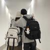 Female Solid Color Schoolbag Male Senior High School Student Backpack