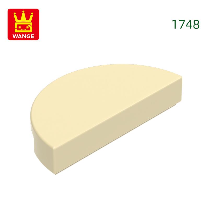 Non-Toxic 543Pcs/Lot 1748 1X2 Semi Circular Light Panel Building Blocks Moc Accessories Compatible With Brick Children Toys Gift