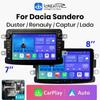 Android Autoradio For Renault Dacia Duster Logan Sandero Lodgy Car Radio Multimedia CarPlay BT 7 Inch 8 Inch Touch Screen