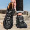 Men's High-top Hiking Boots Casual Sneakers Handmade Leather Shoes 39-46