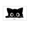 1/2pcs PVC Car Sticker Poor Cat Is Stealing with Big Eyes Watch Vinyl Car Styling Cover Waterproof Decals Interior Accessories