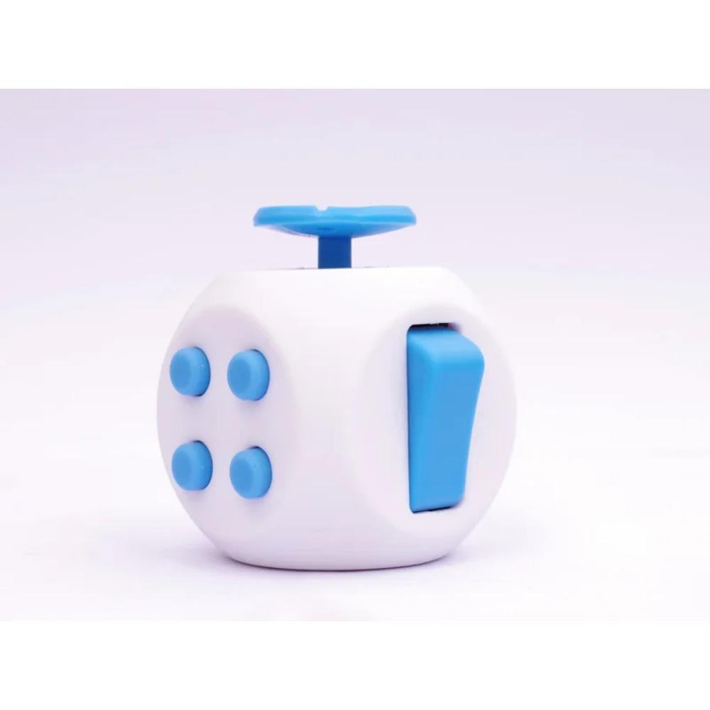 Fidget Cube EDC Jucării Antistres pentru Reducerea Anxietății Jucărie Senzorială Antistres Cub Fidget pentru Copii Adulți Autism ADHD Concentrare 12 Fețe