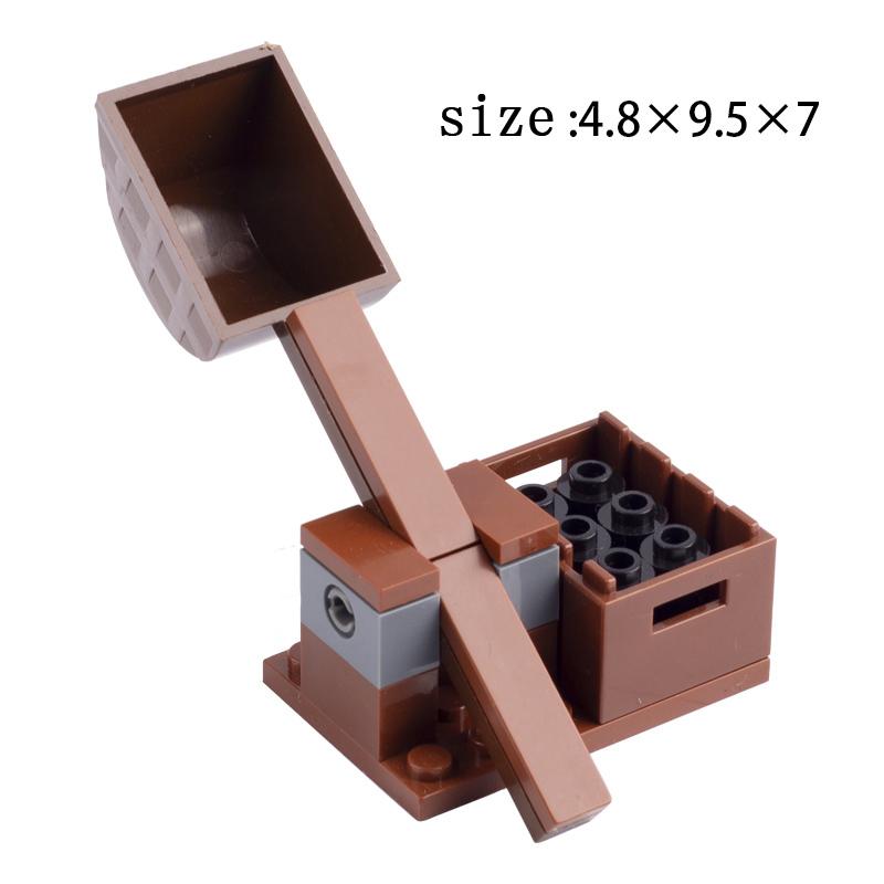 MOC Medieval Army Weapons Building Blocks Cannon Pirate Ship Soldiers Figures Military War Scene Assembling Mini Brick Toy Gifts