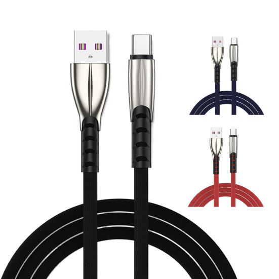 Charger Cable Universal Data Transmission Safe Reliable Type-C Sync Cord Cellphone Accessories
