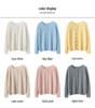 2026 Autumn/Winter Women's Pure Cashmere Round Neck Loose Knit Cardigan Sweater, Solid Color, Long Sleeve.