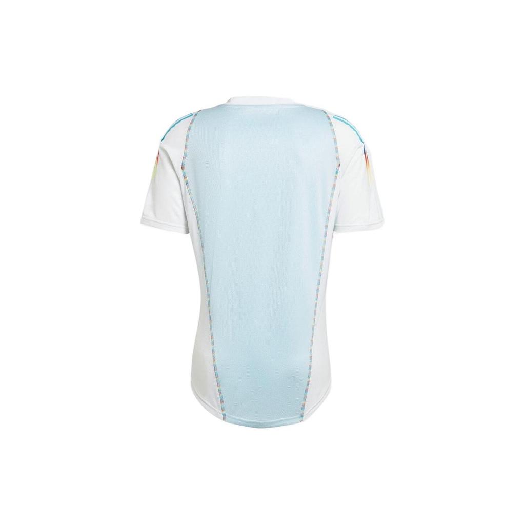 Adidas T Shirts Men's White V neck Moderate Straight Fit HJ9943