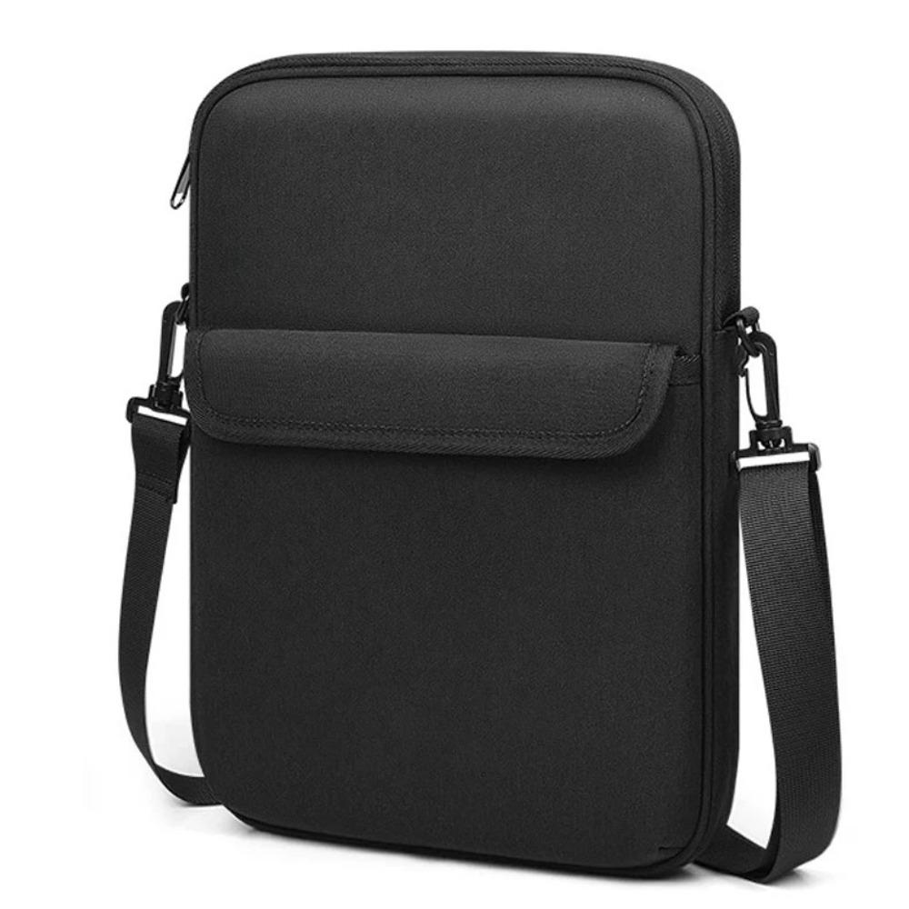 Universal 11-13inch Tablet Case Adjustable Nappa Leather Laptop Sleeve Case with Shoulder Strap Waterproof Laptop Shoulder Bag