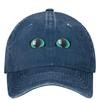 Blue Cats Eyes Baseball Cap Monster Eyes Hunting Camping Adjustable Trucker Hat Men Women Vintage Sunscreen Baseball Caps